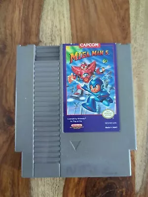 Mega Man 5 (Nintendo NES) Cartridge Authentic Tested • $111.22