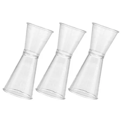  3 Pcs Plastic Double-ended Measuring Cup Bartender Jiggers Milk Tea • £8.68