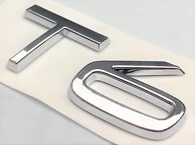 Chrome T6 Fit Volvo Rear Trunk Tailgate Emblem Badge Decal Nameplate Letters  • $22.99