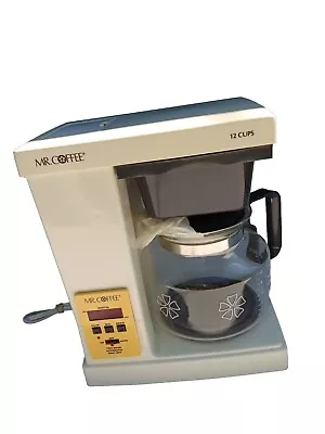 Vintage MR COFFEE 12 Cup Coffee Maker SRX-20 Red LED Digital Display EUC • $49.95