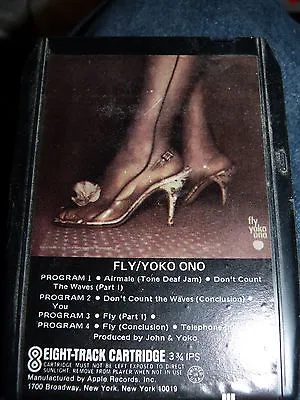 YOKO ONO FLY 8 TRACK TAPE  Leg COVER  JOHN LENNON THE BEATLES  PAUL McCARTNEY • £15.19