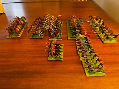 Zinnfiguren Flats Toy Soldiers Ancient Barbarians Army(GermanGaulGoth?) 126 Pc • $105