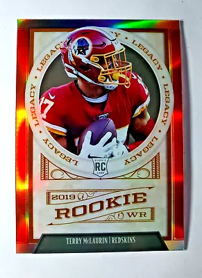 2019 Panini Legacy Rookie Prizm Terry McLaurin Red Refractor /99 Color Match RC • $49.95