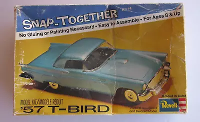 1974 Revell 1/32 Scale '57 Ford T-Bird Snap-Together Model Kit NEAR Complete • $14.95