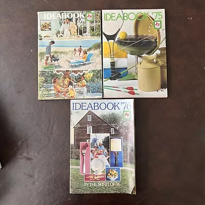 3 Vintage S&H Green Stamp Ideabook  Catalogs Of Gifts  1974 1975 And 1976 • $30