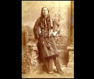 Comanche Chief Quanah Parker PHOTO Native American Indian Warrior C1890 • $4.78