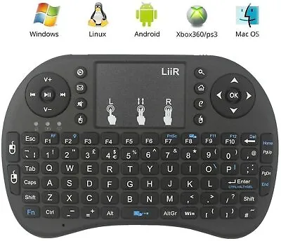 LIIR I8 2.4GHz Wireless Mini Keyboard W/ Touchpad Mouse COMBO For Smart TV BOX • $8.99