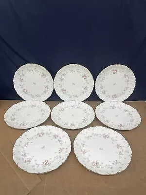 Mikasa Ivory Bone China Remembrance 10¾  Dinner Plates Set Of 8 Flower Gold Trim • $159.99