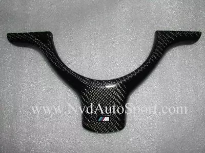 BMW E46 M3 Carbon Fiber Steering Wheel Trim • $651.41