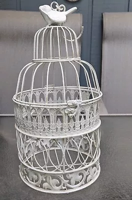  Metal Bird Cage 13  Hanging Hook Vintage Rustic Shabby Chic Decorative  • $20