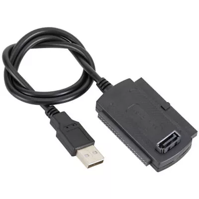 USB2.0 To SATA PATA IDE 2.5 3.5 Inch Hard Drive Disk SSD Adapter Converter Cable • £9.69