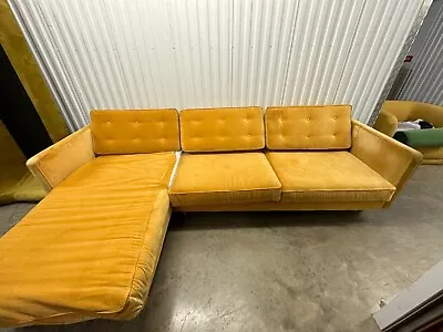 £560 • Buy Swoon Porto LHF Left Hand Corner Sofa In Yellow - RRP £2589 (Read T&C's)
