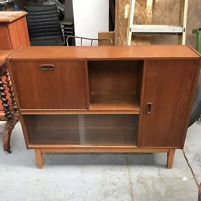 Mid Century Drinks Cabinet 1960/70s Cocktail Bar Sideboard Mirrored • £139.99