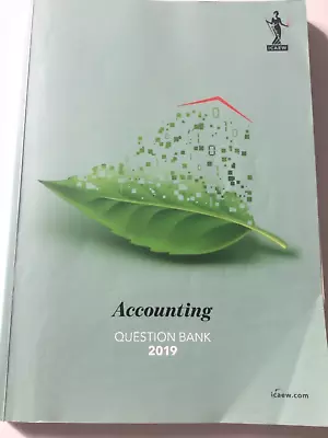 ICAEW ACCOUNTING Question Bank 2019 • £9.99