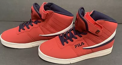 FILA Mens Sneaker 9.5 M Ankle Strap Red 1CM00350-616 Lace Up Mid Top • $62
