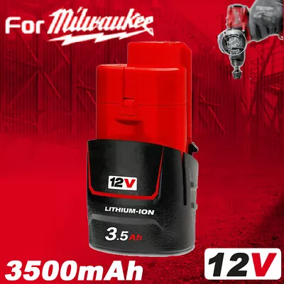 £13.92 • Buy Genuine For Milwaukee M12 LI-ION XC 3.5Ah High Capacity Battery 12V 48-11-2402