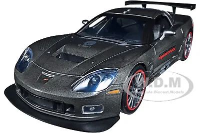 2005 Chevrolet Corvette C6-r Dark Gray 1/24 Diecast Model Car By Jada 34117 • $20.99