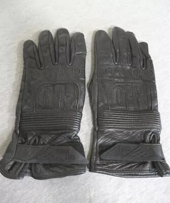 Mens Harley Davidson Leather Kevlar Lined Driving Motorcycle Winter Gloves Med • $69.99