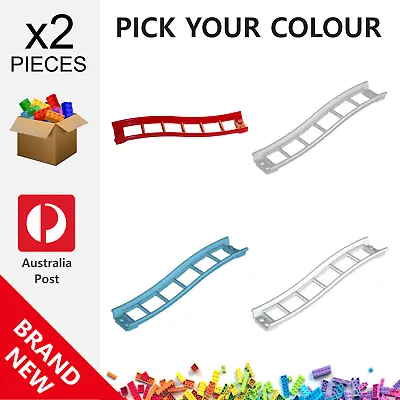 2x Genuine LEGO™ - Train Track Roller Coaster Ramp - 34738 New Parts • $12.90