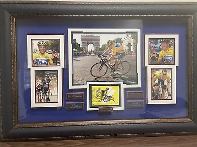 Lance Armstrong Signed Photo Collage Picture COA • £118.77