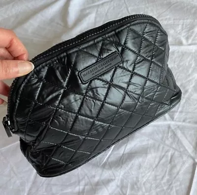 Macbeth Collection By Margaret Josephs Black Quilted Cosmetics Makeup Bag New • $39