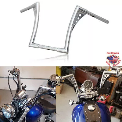 10  Rise Ape Hangers Handlebar For Harley Sportster Softail Dyna FLST FXSB • $115.99