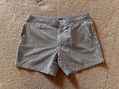 J.CREW  Mens' Blue Gingham Check Swim Trunks Sz 34 • $24.99