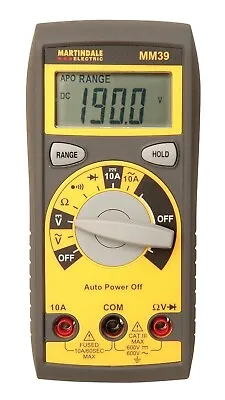 Martindale MM39 Auto-Ranging Multimeter With Personalised Calibration Cert • £47