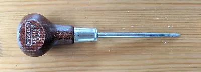 Vintage Stanley Scratch Awl 69-122 Wood Handle 5 1/2-Inch Made In USA • $6