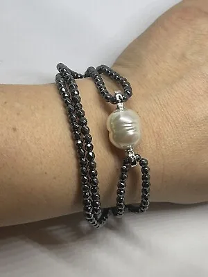 Baroque Pearl Bracelet By Sterling Silver 925 Majorica • $80.99