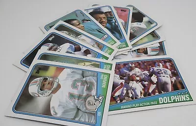 Miami DOLPHINS Topps NFL 1988 LOT Featuring Dan Marino Football Card's • $9.99