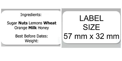 Personalized Ingredients Labels Jam Chutney Preserve Homemade Self-Adhesive • £1.80