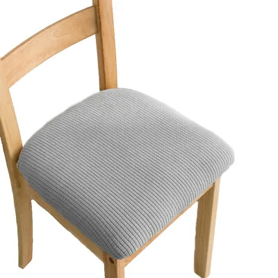 $7.99 • Buy Stretch Dining Room Chair Seat Covers Slip Jacquard Removable Washable Slipcover