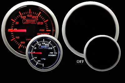 Prosport Performance ELECTRIC BOOST GAUGE-Amber & White 2 1/16  52mm • $65
