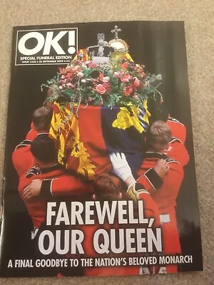 OK! Magazine UK 🇬🇧 Queen Elizabeth II Special Funeral Edition  COLLECTABLE New • £8.99