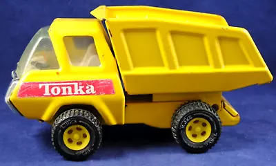 80* Vintage Large TONKA Metal Steel DUMPER TIPPER Action TRUCK In YELLOW Colour • £29.99