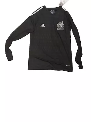 Mexico Authentic 2022 Football World Cup Soccer GK Black Jersey • £29.99