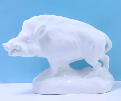 Minton England Salt Glazed Porcelain Boar Figurine • $250