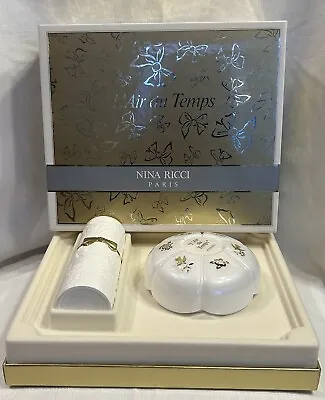 VINTAGE Nina Ricci L’Air Du Temps Toilette Spray 1.7oz Dusting Powder 3.5oz NWB • $159.96