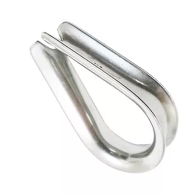 10 Ea 316 Stainless Wire Rope Standard Duty Thimbles 1/4  • $13.09