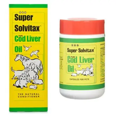 Super Solvitax Cod Liver Oil & Tablets Dogs Cats Ponies & Birds Small Animals • £8.26