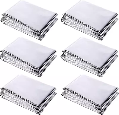 6 Pack High Silver Reflective Mylar Film Garden Greenhouse Covering Foil Sheets • $13.85