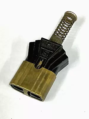 APPLIANCE CORD END 2-Prong VINTAGE Bakelite & Brass 5A 250V 10A 125V NEW AC2 • $14.95