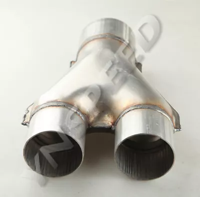 Universal Aluminized Steel Custom Exhaust Y-Pipe 2.5  Dual 2.5  Single • $25.70