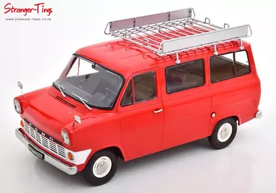 KK Scale Ford Transit Bus 1965 With Roof Rack Red 1/18 Scale • £96.99