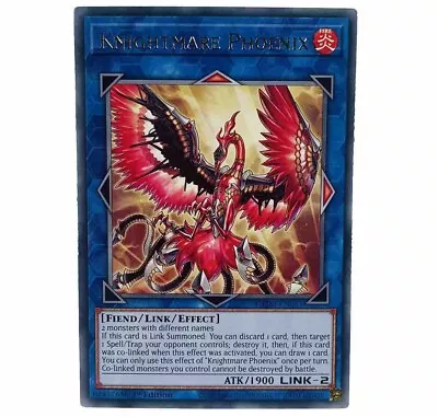 YUGIOH Knightmare Phoenix GEIM-EN051 Rare Card 1st Edition NM-MINT • £1.49