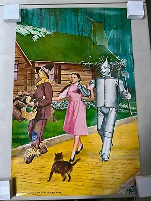 (2)Vintage Original 1970s Wizard Of Oz Movie Print Yellow Brick Road Dorothy MGM • $65