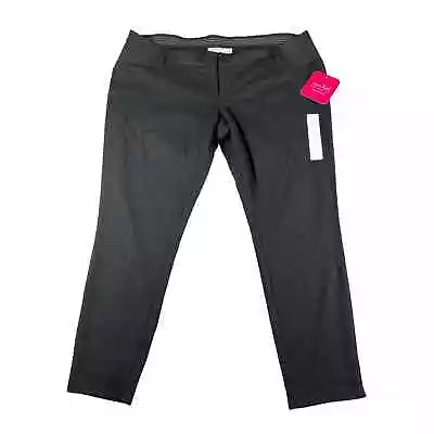 Isabel Maternity Pants Womens 14 Black Stretch Skinny Chino Pockets NWT • $17.09