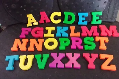 LOT Of 27 VINTAGE FISHER PRICE MAGNETIC LETTERS • $3.69
