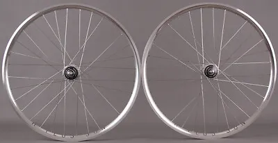 H PLUS SON ARCHETYPE Wheelset Silver DURA ACE 7600 Hubs Fixed Gear Bike Wheels • $599